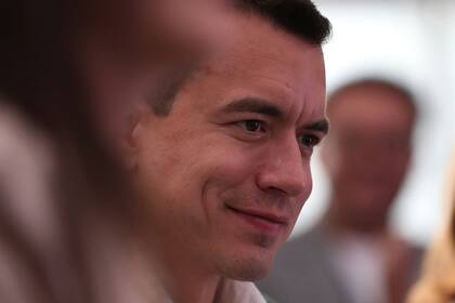 El candidato presidencial Daniel Noboa en un acto de campaña en Quito, Ecuador, el 29 de septiembre de 2023.