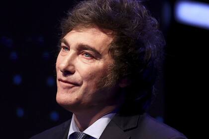 El candidato presidencial Javier Milei, en el debate de candidatos presidenciales