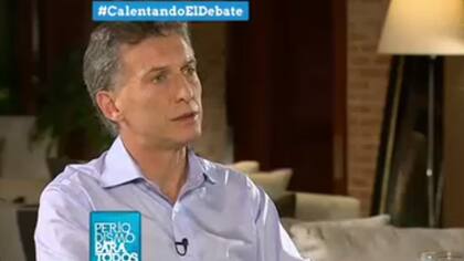 El candidato presidencial por Cambiemos, Mauricio Macri