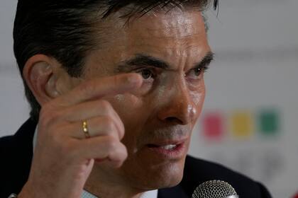 El candidato presidencial Rodrigo Paz