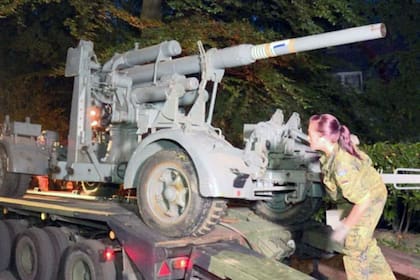 El cañón de artillería de 88 mm, capaz de penetrar blindajes de más de 153 mm