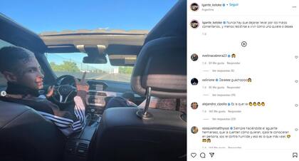 El cantante compartió un posteo en sus redes sociales rumbo al show gratuito en Tecnópolis. Fuente: Instagram