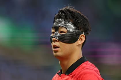 El capitán de Corea del Sur, Son Heung-min, en el partido entre su selección y Uruguay 