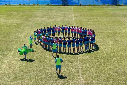 El captain's run en Gold Coast, un paraíso australiano donde los Pumas quieren un paraíso deportivo este sábado.