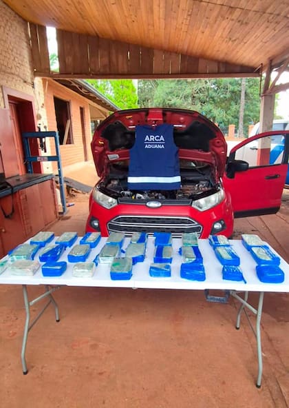 El cargamento de cocaína secuestrado en Misiones fue valuado en casi 500 millones de pesos