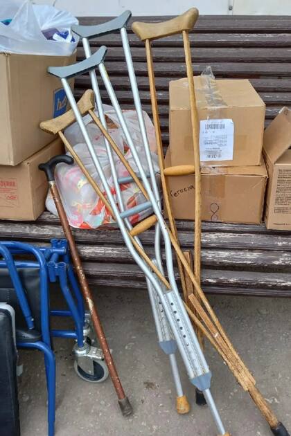 El cargamento que envían a las fuerzas rusas los voluntarios