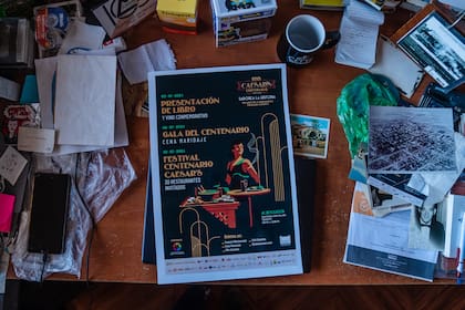 El cartel por la celebración de los 100 años de la ensalada César, el 4 de julio, en Tijuana