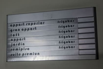 El cartel que detallaba los precios