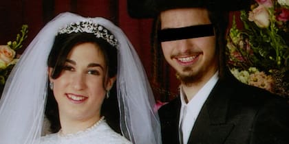 Etty y su ex marido cuando se casaron, septiembre de 2003.