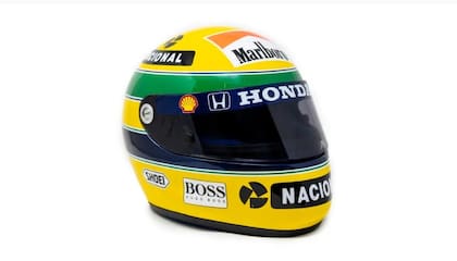 El casco de Ayrton Senna que fue subastado en Sotheby's