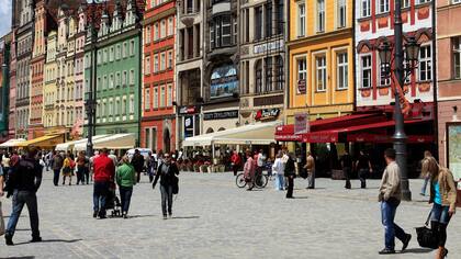 El casco de Breslavia, Polonia, fue casi enteramente reconstruido