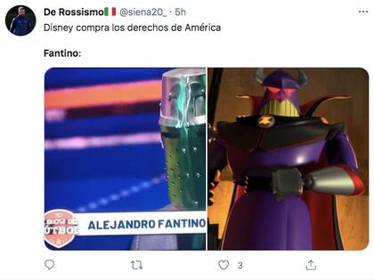 El casco de Fantino dio lugar a muchos memes en Twitter