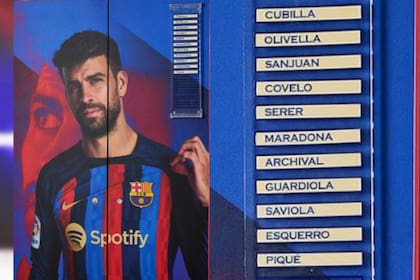 El casillero de Piqué, con la chapita de Diego Maradona, cotiza 200 mil dólares