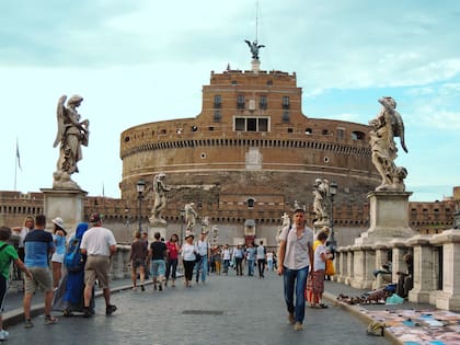 El Castillo de Sant'Angelo, a orillas del Tíber y cercano al Vaticano.