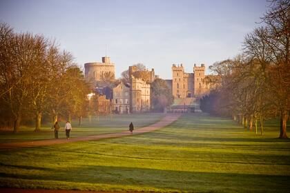 El castillo de Windsor, a 40 km de la capital