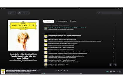 El catálogo de música clásica de Tidal está muy por debajo del de Spotify y abundan los compilados. En la imagen, uno digno de la gran Anne Sofie von Otter