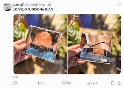 El CD es un formato de almacenamiento digital que se usa principalmente para guardar audio, datos o video; fue desarrollado en los años 80 (Foto: X @santuespos)