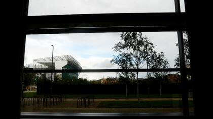 El Celtic Park, desde una de las ventanas