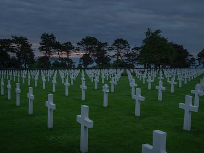 El Cementerio Americano de Normadía, en Colleville-sur-Mer, Francia
