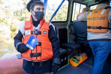 El censista Valentín Del Papa, de 21 años