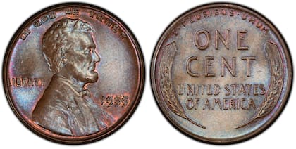 El centavo de Lincoln de 1955 cuenta con un error de doble troquel