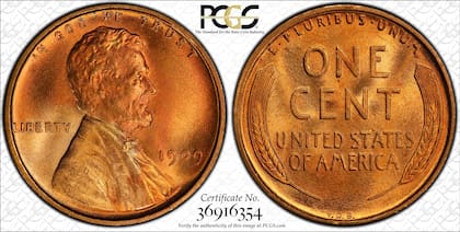 El centavo que tiene la palabra libertad levemente duplicada