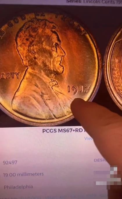 El centavo tiene que ser específicamente de 1917
