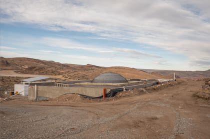 El centro de interpretación en obras.