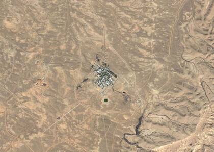 El Centro de Investigación Nuclear del Néguev en una vista satelital.