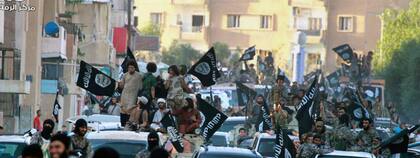 El centro de Raqqa, en junio de 2014, cuando pasó bajo el control draconiano de Estado Islámico