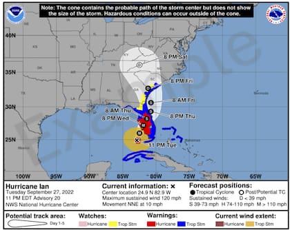 El Centro Nacional de Huracanes de EE.UU. estará probando una nueva versión de su mapa de posible trayectoria de huracanes