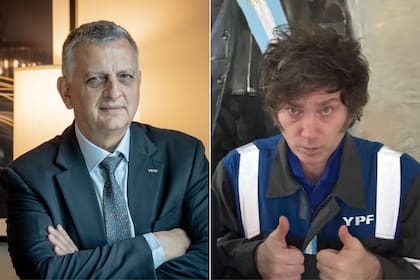 El CEO de la empresa energética se refirió a la utilización del mameluco de YPF por parte de Javier Milei