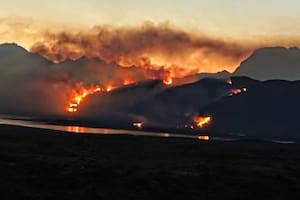 Se registra un incendio forestal en el Cerro Huemul, cerca de El Chaltén