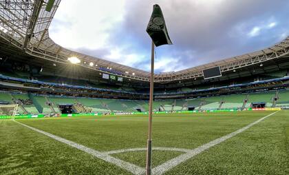 El césped sintético del estadio Allianz Park, de Palmeiras, un rival adicional para el Boca de Almirón por la Copa Libertadores