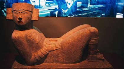 El chac mool hallado en Chechen Itzá es el más conocido de este tipo de esculturas.