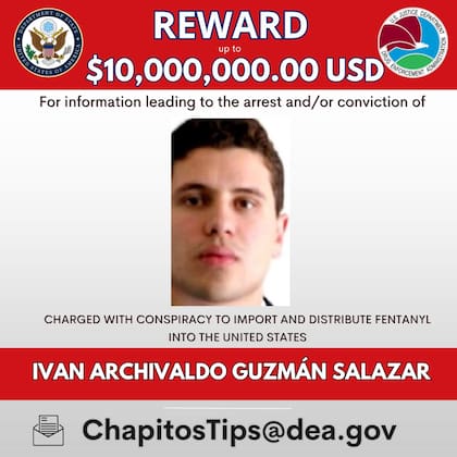 "El Chapito" es uno de los criminales más buscados en Estados Unidos. Foto: U.S. Department of State