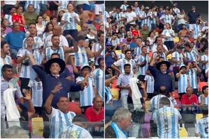 El Chaqueño Palavecino fue a ver a la selección argentina y su actitud en la tribuna lo volvió viral