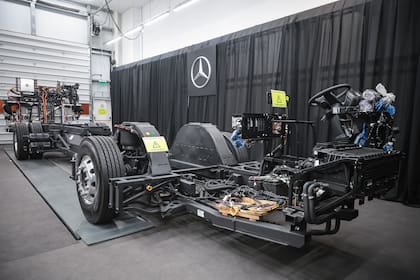 El chasis para buses eléctricos que presentó Mercedes-Benz
