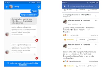 El chat (con videollamadas) es el anzuelo; el posteo de contenido íntimo en las redes sociales, la extorsión