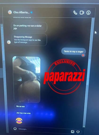 El chat de Federico Bal y Claudia Albertario (Foto: Paparazzi)