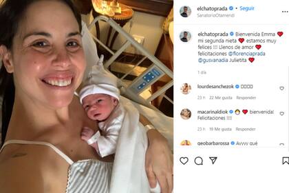 El Chato Prada compartió la llegada de su nieta Emma (Foto: Instagram @elchatoprada)