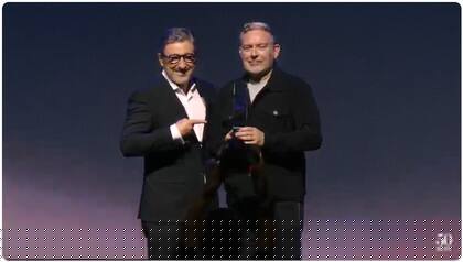 El chef Albert Adriá, al recibir el premio de los chefs