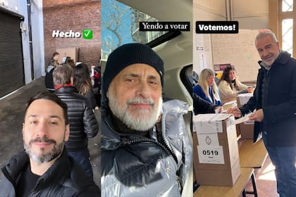 El chef Coco, Jorge Rial y el doctor Capuya asistieron a votar