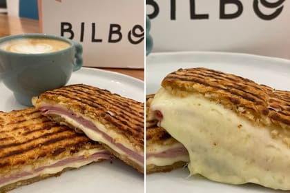El chipá de Bilbo Café viene en formato sándwich y ofrece dos rellenos.