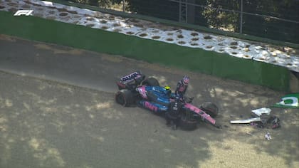 El choque de Colapinto en Imola