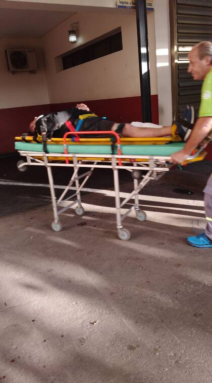 El choque de Marcos Antonio Lasserre, acusado de un femicidio y homicidio en Parque Barón