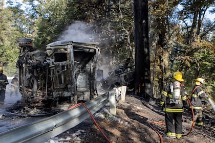 El choque se produjo a la altura del Lago Villarino