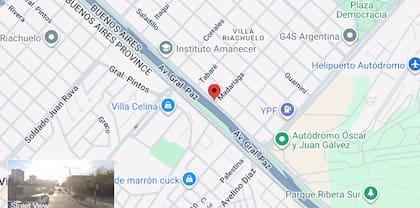 El choque ocurrió en la avenida General Paz, a la altura del cruce con la calle Madariaga, en Villa Riachuelo