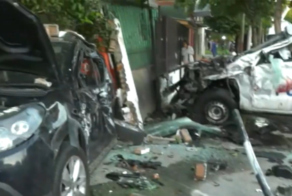 El choque producido tras una persecución en Wilde.