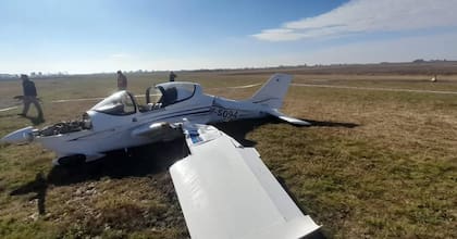 El choque se dio contra el ala de la aeronave